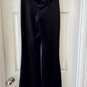 Athleta Black Velvet Flare Pants